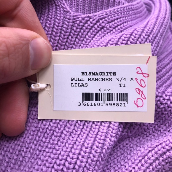 Maje Magrite Chain-embellished Cotton Sweater b2b - Picture 5 of 9